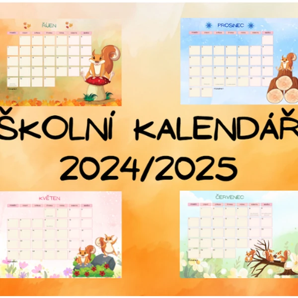 Veverka - kalendář 2024/2025