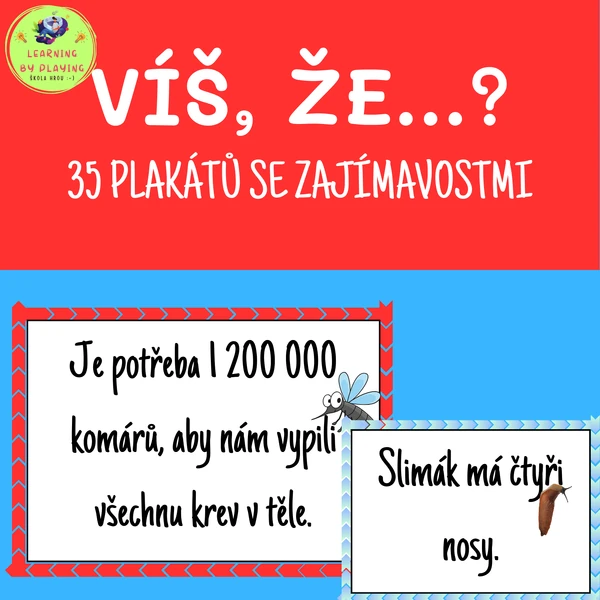 VÍŠ, ŽE...? 35 plakátů A4 se zajímavostmi