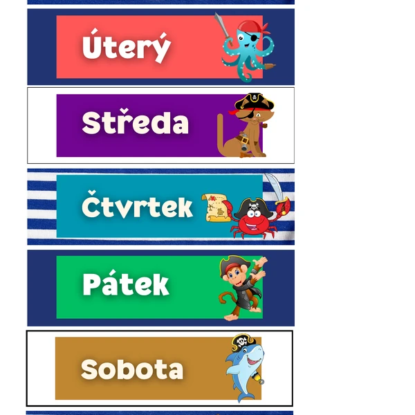 Dny v týdnu - piráti