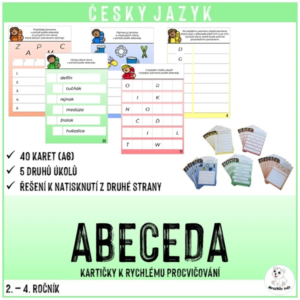 ABECEDA (kartičky k rychlému procvičování)