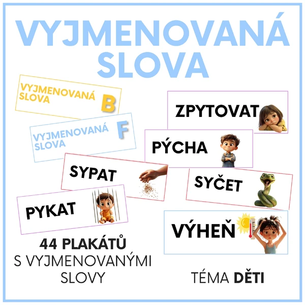 Vyjmenovaná slova (téma děti)