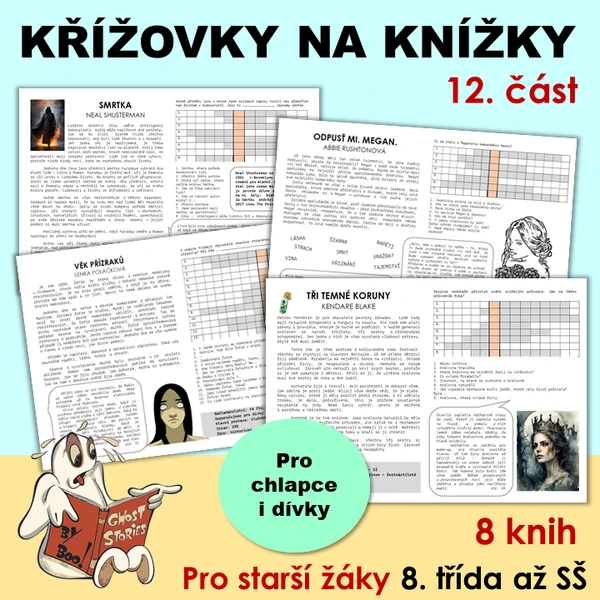 Křížovky na knížky 12. část (8. ročník - SŠ)