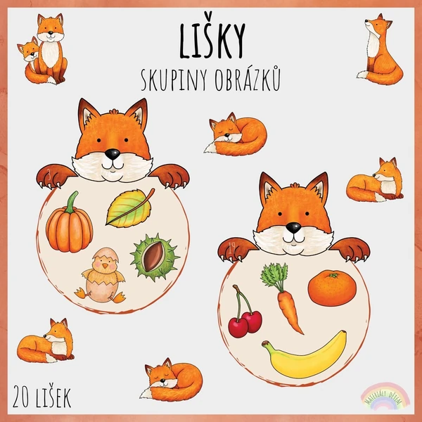 Lišky, skupiny obrázků