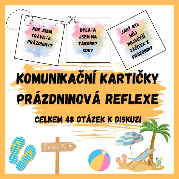 Komunikační kartičky - prázdninová reflexe 
