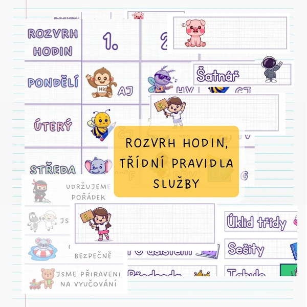 Rozvrh hodin, služby, pravidla