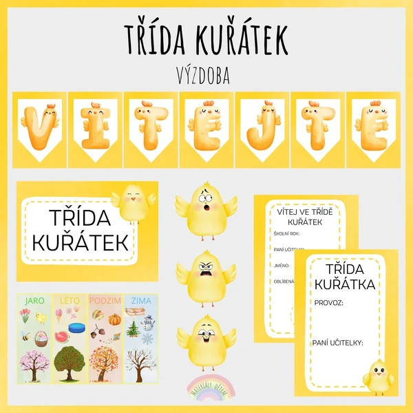 Výzdoba třídy Kuřátek