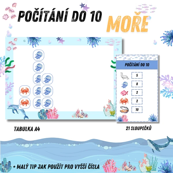 Počítání do 10 moře