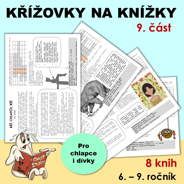 Křížovky na knížky 9. část (6. - 9. ročník)