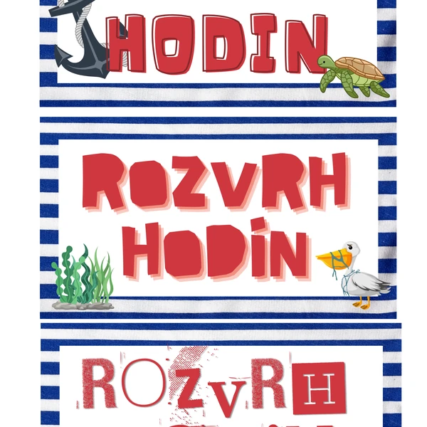 Rozvrh hodin - piráti