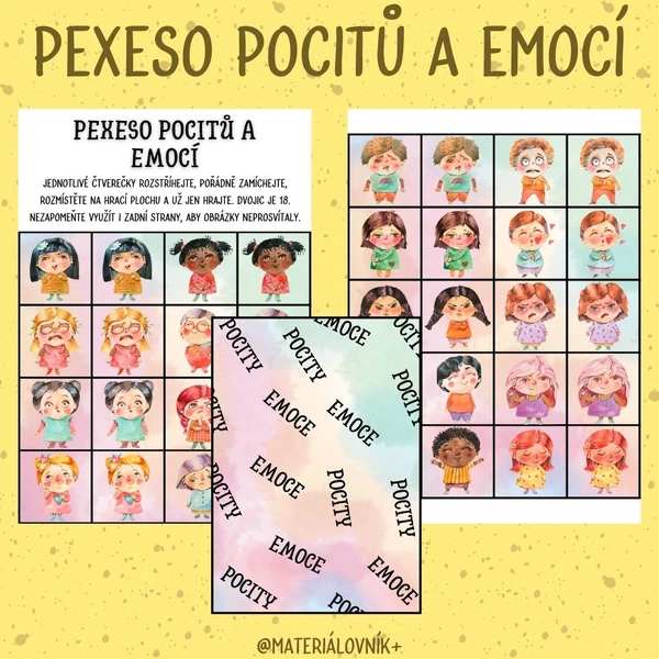Pexeso pocitů a emocí