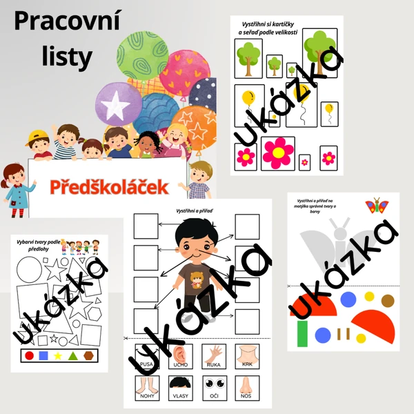 Pracovní listy pro předškoláky