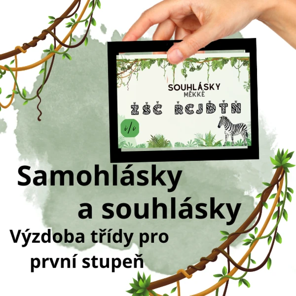 Samohlásky a souhlásky - výzdoba třídy 