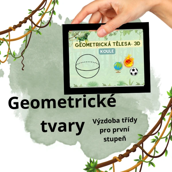 Geometrické tvary - výzdoba třídy 