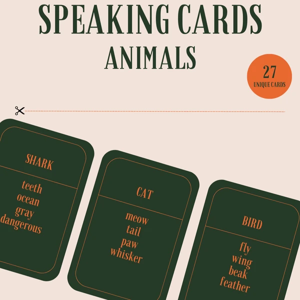 Speaking Cards - Animals (zvířata)