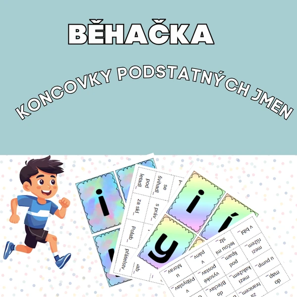 Běhačka - koncovky podstatných jmen 