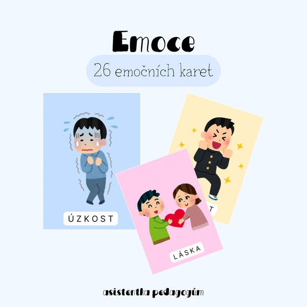Emoce - emoční kartičky