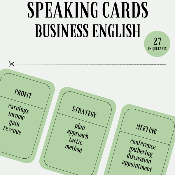 Speaking Cards - Business English (slovíčka z obchodní angličtiny)