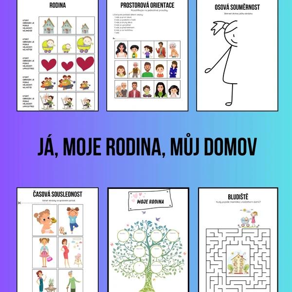 Já, moje rodina, můj domov pro MŠ