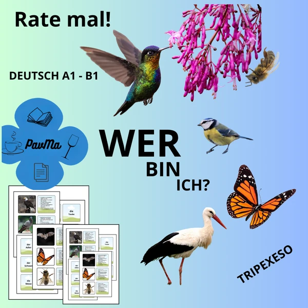 Fliegende Tiere Tripexeso Wer bin ich? Hádej, co jsem za zvíře?