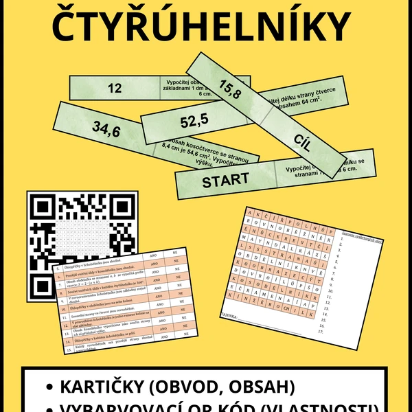 Soubor aktivit - Čtyřúhelníky