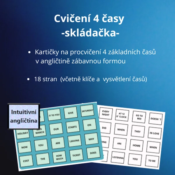 Cvičení 4 časy skládačka