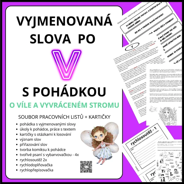VYJMENOVANÁ SLOVA PO - V - S POHÁDKOU O VÍLE