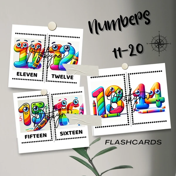 Flashcards - numbers 11-20