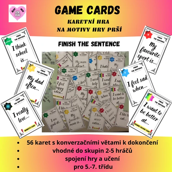 GAME CARDS - Finish the sentence