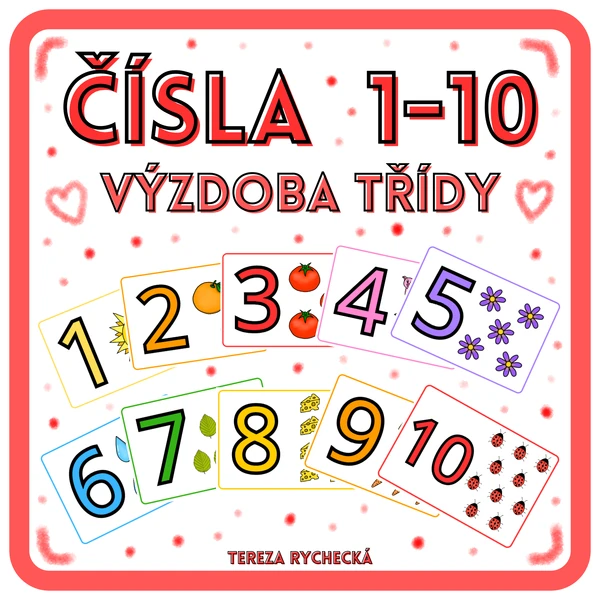 ČÍSLA od 1 do 10 - VÝZDOBA TŘÍDY