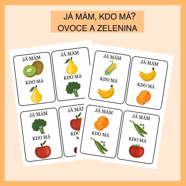 Já mám, kdo má - OVOCE A ZELENINA