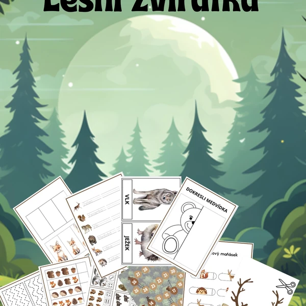 Lesní zvířátka - soubor pracovních listů