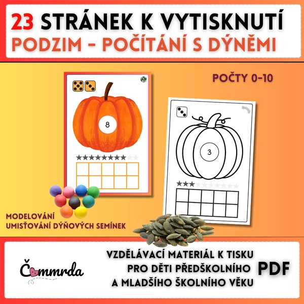 Počítání s dýněmi (0-10)