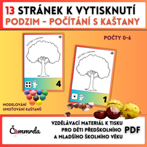 Počítání s kaštany (0-6)