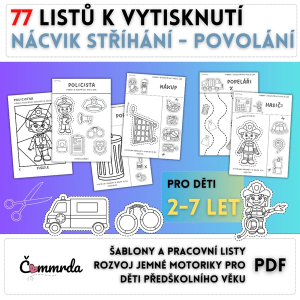 Nácvik stříhání - povolání