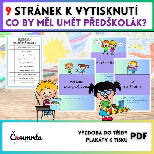 Výzdoba do třídy - Co by měl umět předškolák?