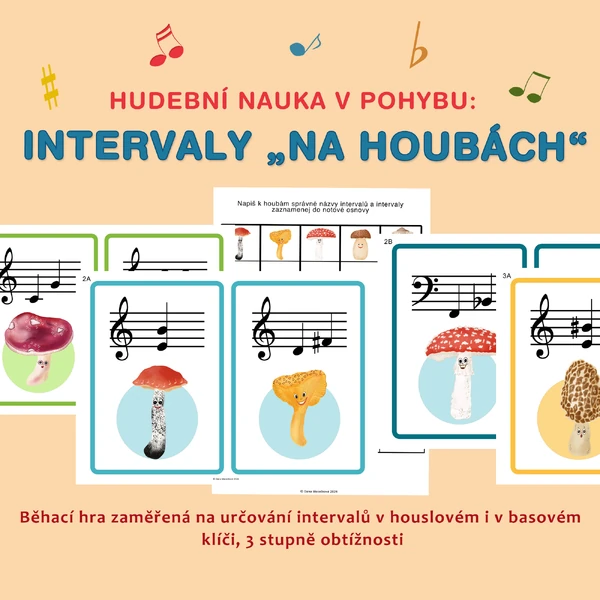 Hudební nauka v pohybu: Intervaly „na houbách“