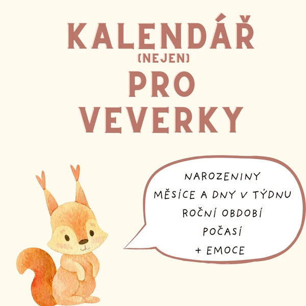 📆 ŠKOLKOVÝ KALENDÁŘ 📆 s veverkou