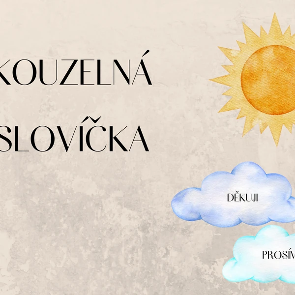 Kouzelná slovíčka - mráčky