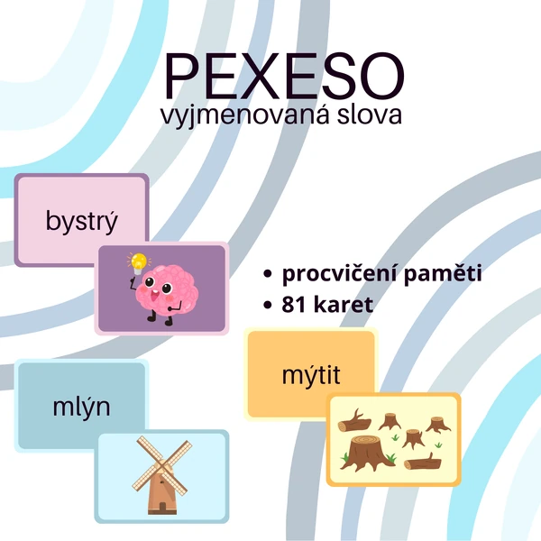 Vyjmenovaná slova - pexeso