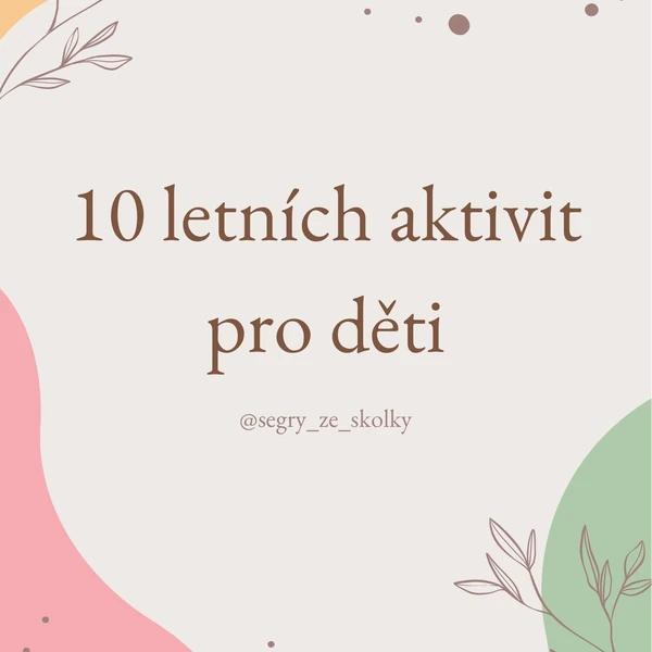 10 letních aktivit pro děti 