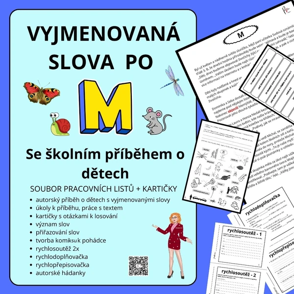 VYJMENOVANÁ SLOVA PO - M - S PŘÍBĚHEM ZE ŠKOLY