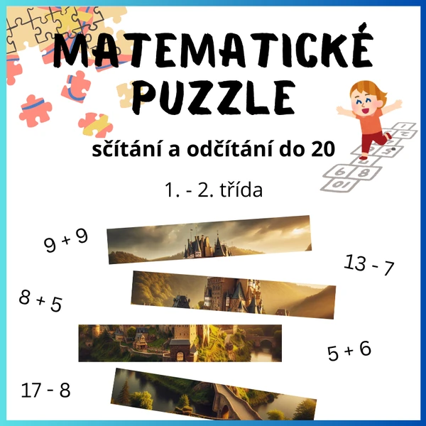 Matematické puzzle pro 2. ročník
