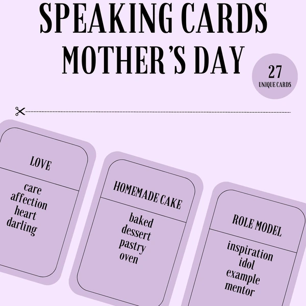 Speaking Cards - Mother's Day (Den matek)