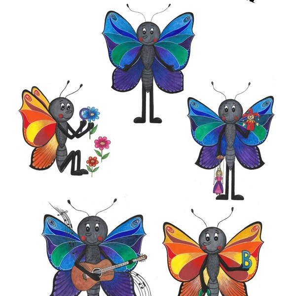 Třída Motýlků - cedulky/koutek