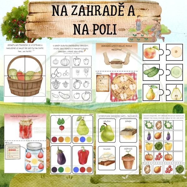 NA ZAHRADĚ A NA POLI