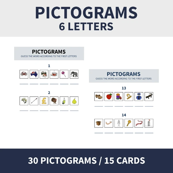ENG - PICTOGRAMS (piktogramy na 6 písmen)