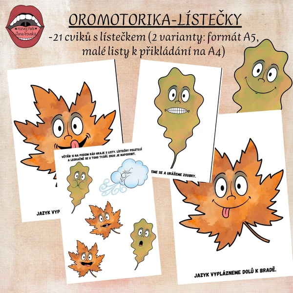 OROMOTORIKA S LÍSTEČKEM