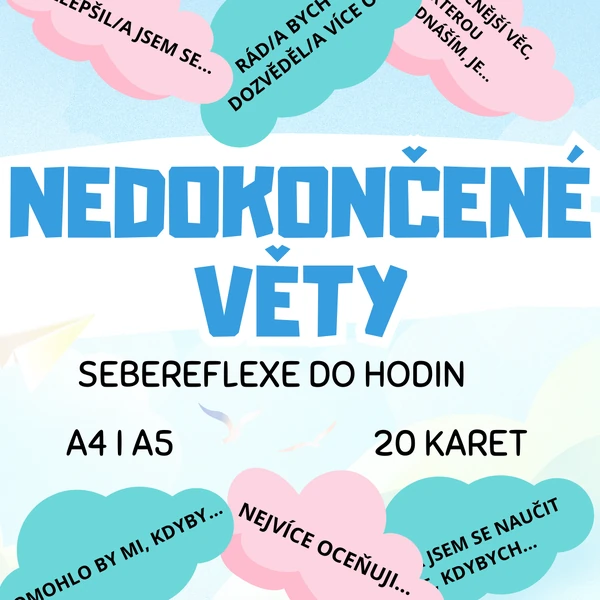 Nedokončené věty - obláčky