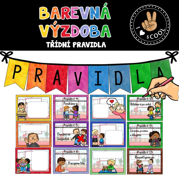 Barevná výzdoba - třídní pravidla