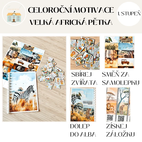 Celoroční hra motivační - velká africká pětka